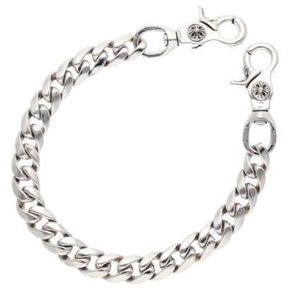 Chrome Hearts 2-Clip Short Wallet Chain Size ONE SIZE Silver