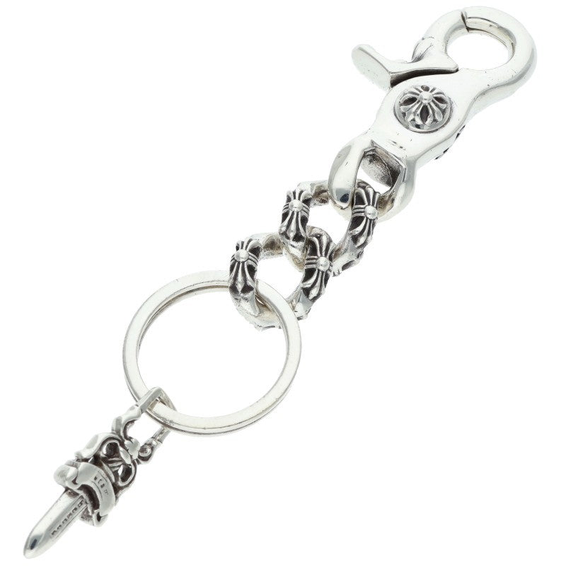 Chrome Hearts Silver Short Extra Key Chain Wallet Size ONE SIZE