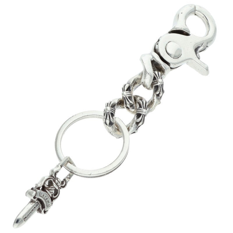 Chrome Hearts Silver Short Extra Key Chain Wallet Size ONE SIZE