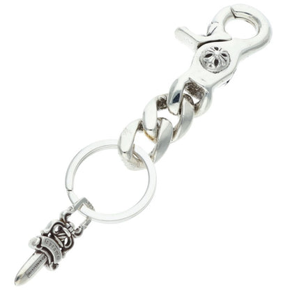 Chrome Hearts Silver Short Classic Key Chain Wallet Size ONE SIZE