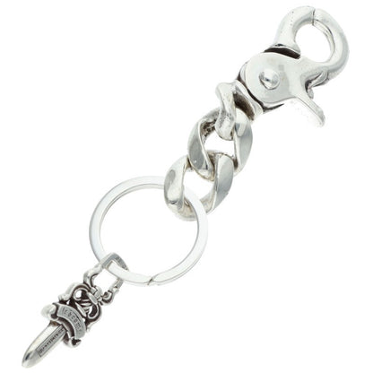 Chrome Hearts Silver Short Classic Key Chain Wallet Size ONE SIZE