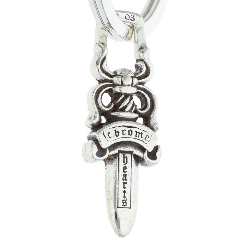 Chrome Hearts Silver Short Classic Key Chain Wallet Size ONE SIZE