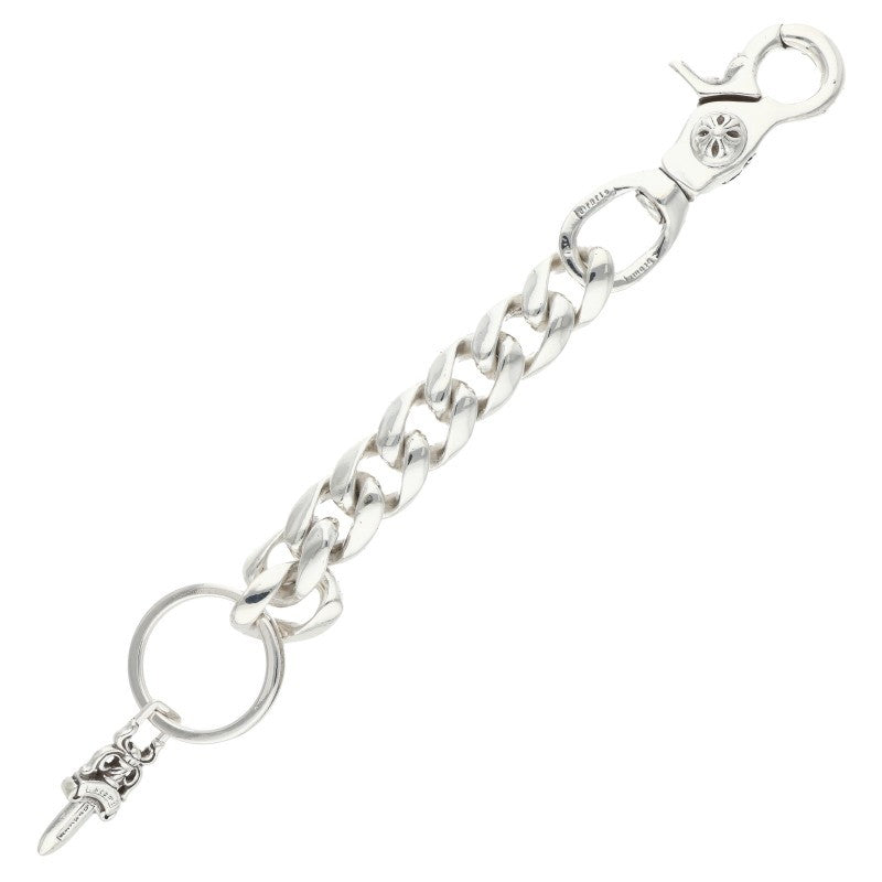 Chrome Hearts Silver Long Classic Key Chain Wallet Size ONE SIZE