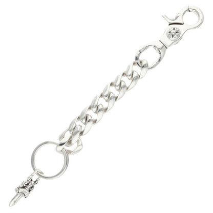 Chrome Hearts Silver Long Classic Key Chain Wallet Size ONE SIZE