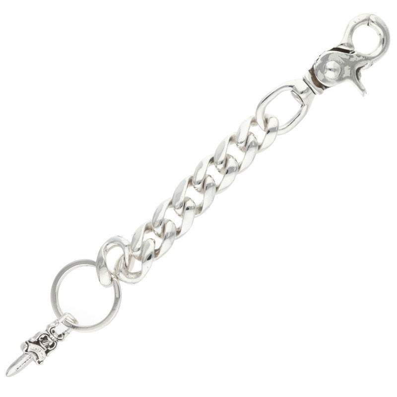 Chrome Hearts Silver Long Classic Key Chain Wallet Size ONE SIZE