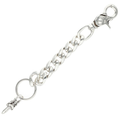 Chrome Hearts Silver Long Classic Key Chain Wallet Size ONE SIZE