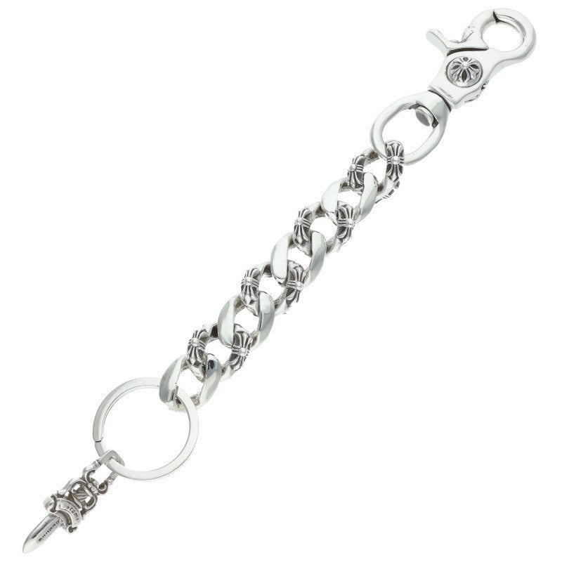 Chrome Hearts CLP CHN Fancy-L Silver Keychain Wallet Size ONE SIZE