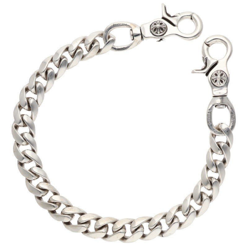 Chrome Hearts 925 Silver Classic 2-Clip Wallet Chain