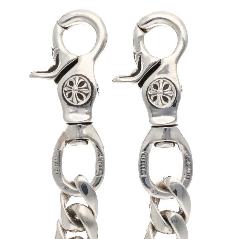 Chrome Hearts 925 Silver Classic 2-Clip Wallet Chain