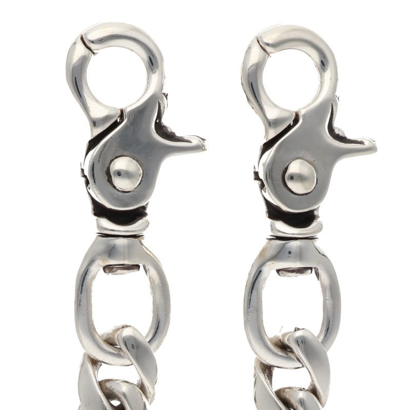 Chrome Hearts 925 Silver Classic 2-Clip Wallet Chain