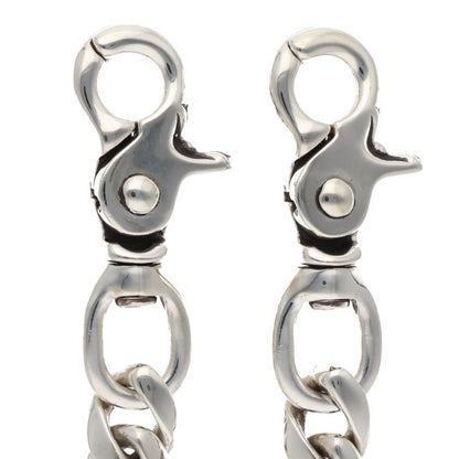 Chrome Hearts 925 Silver Classic 2-Clip Wallet Chain