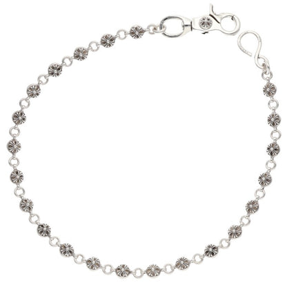 Chrome Hearts #2 Cross Ball Wallet Chain Size ONE Silver