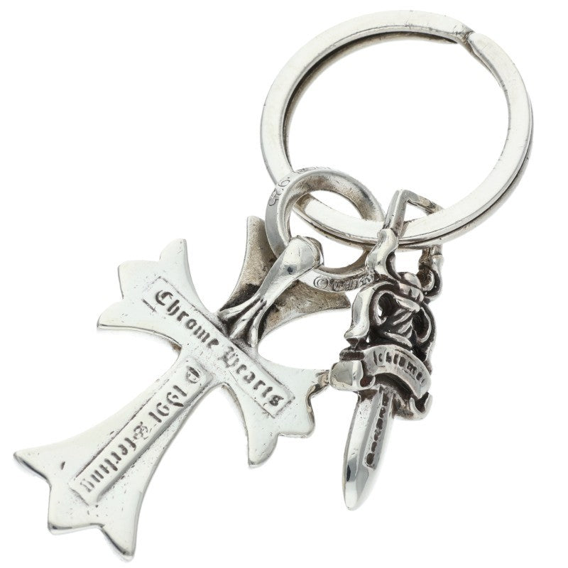 Chrome Hearts SML Dagger Silver Key Chain Wallet Size ONE SIZE