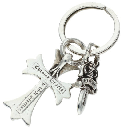 Chrome Hearts SML Dagger Silver Key Chain Wallet Size ONE SIZE