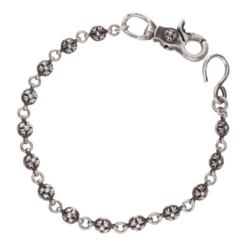 Chrome Hearts #1 Cross Ball 1 Clip Silver Wallet Chain