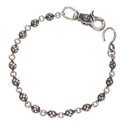 Chrome Hearts #1 Cross Ball 1 Clip Silver Wallet Chain