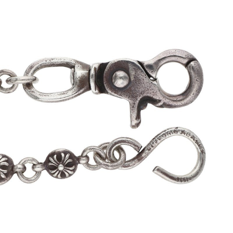 Chrome Hearts #1 Cross Ball 1 Clip Silver Wallet Chain