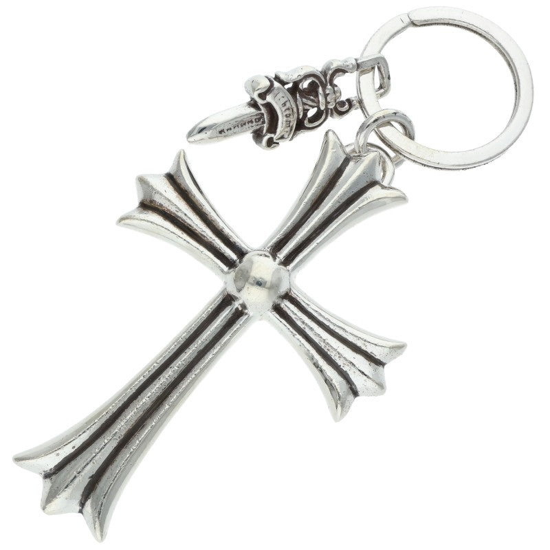Chrome Hearts Large Cross #5 Silver Keyring Size ONE SIZE