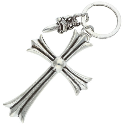 Chrome Hearts Large Cross #5 Silver Keyring Size ONE SIZE