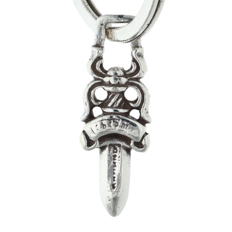 Chrome Hearts Large Cross #5 Silver Keyring Size ONE SIZE