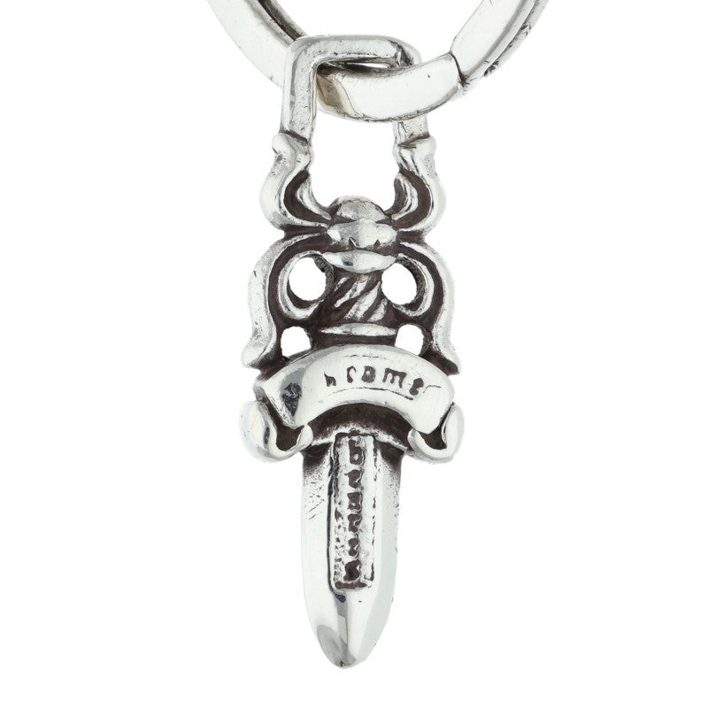 Chrome Hearts Large Cross #5 Silver Keyring Size ONE SIZE