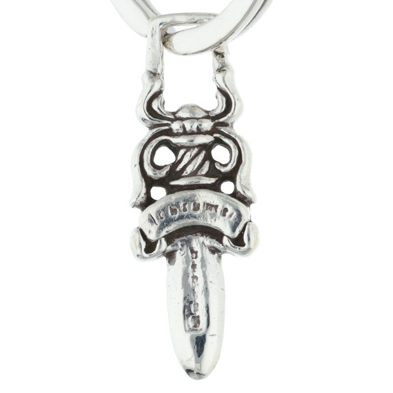 Chrome Hearts CLP CHN FANCY-S Silver Keychain Wallet Size ONE SIZE