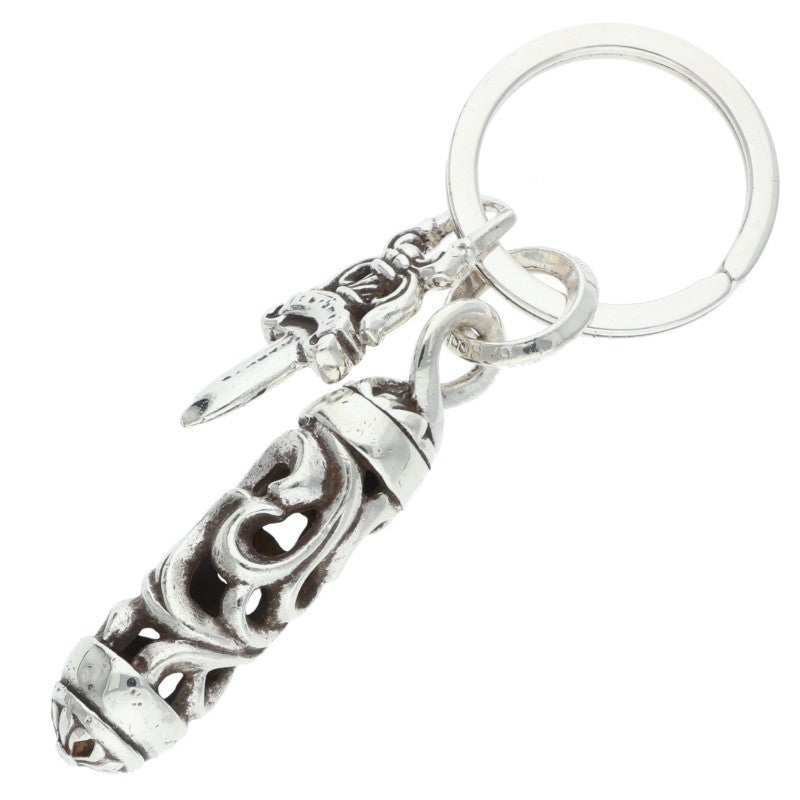 Chrome Hearts ROLLER #5 DGGR Silver Keychain Wallet Size ONE SIZE