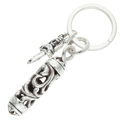 Chrome Hearts ROLLER #5 DGGR Silver Keychain Wallet Size ONE SIZE
