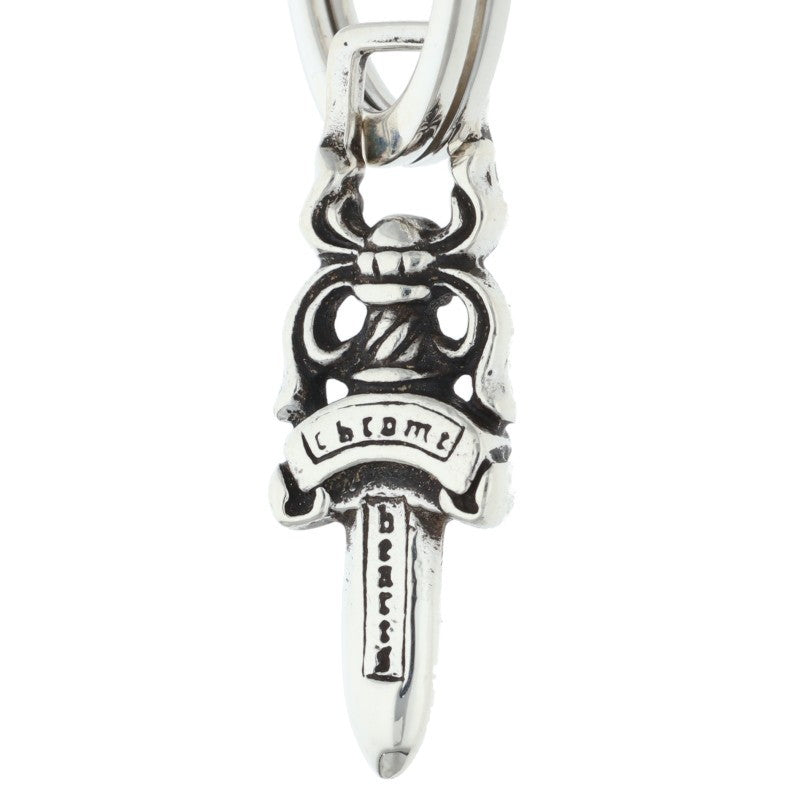 Chrome Hearts CLP CHN FANCY-S Silver Keychain Wallet Size ONE SIZE