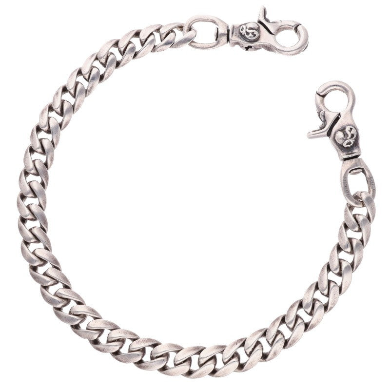 Chrome Hearts Silver Classic Long Heart 2 Clip Wallet Chain