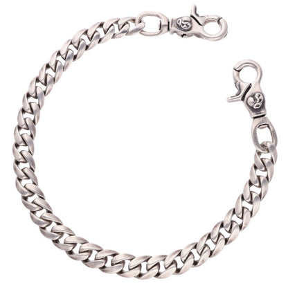 Chrome Hearts Silver Classic Long Heart 2 Clip Wallet Chain
