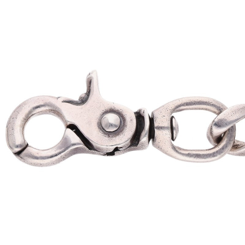 Chrome Hearts Silver Classic Long Heart 2 Clip Wallet Chain