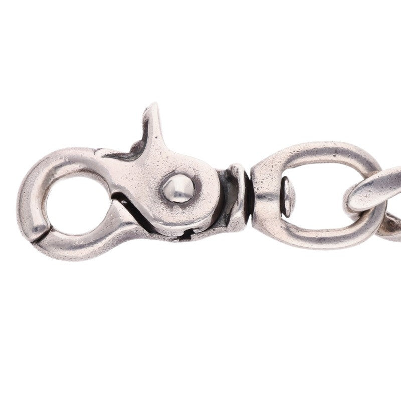 Chrome Hearts Silver Classic Long Heart 2 Clip Wallet Chain