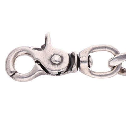 Chrome Hearts Silver Classic Long Heart 2 Clip Wallet Chain