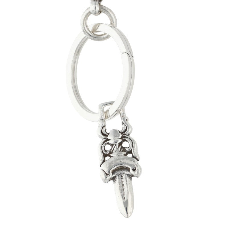 Chrome Hearts CLIP NO2 BALL 3D Cross Ball Silver Keychain Wallet