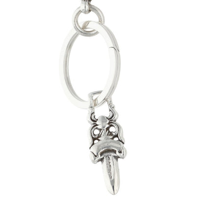 Chrome Hearts CLIP NO2 BALL 3D Cross Ball Silver Keychain Wallet