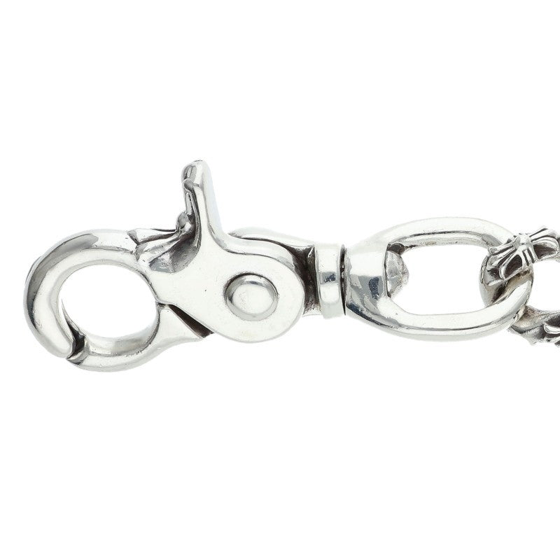Chrome Hearts 1 Clip Short Fancy Wallet Chain Silver