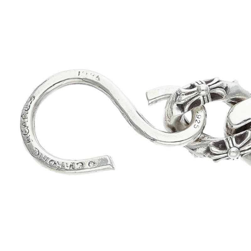 Chrome Hearts 1 Clip Short Fancy Wallet Chain Silver