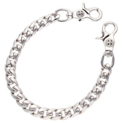 Chrome Hearts 925 Silver Classic 2-Clip Wallet Chain