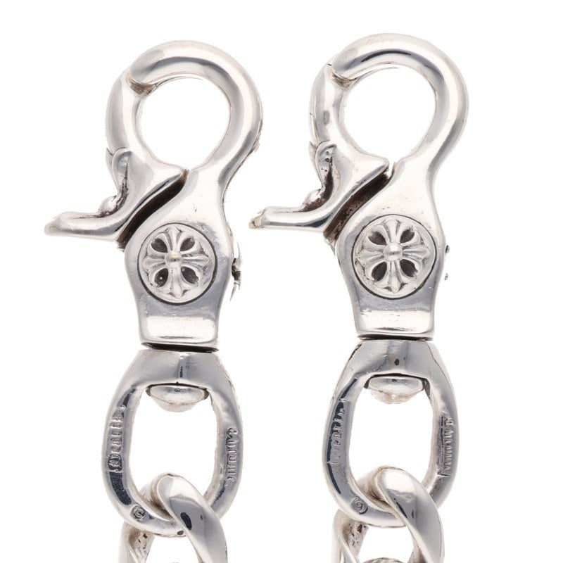 Chrome Hearts 925 Silver Classic 2-Clip Wallet Chain
