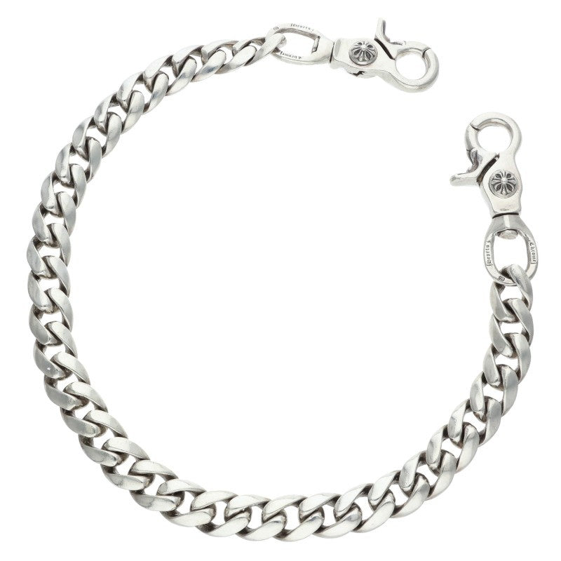 Chrome Hearts 925 Silver 2-Clip Long Classic Wallet Chain