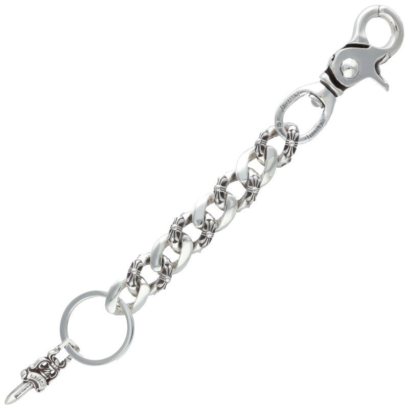 Chrome Hearts CLP CHN FANCY-L Silver Keychain Wallet