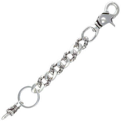 Chrome Hearts CLP CHN FANCY-L Silver Keychain Wallet