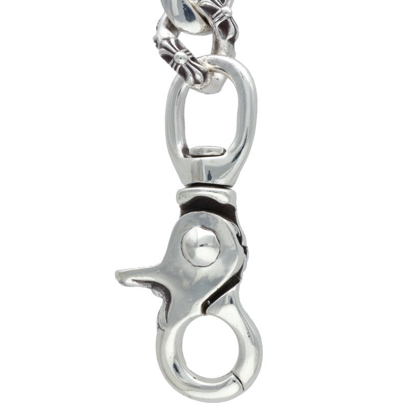 Chrome Hearts CLP CHN FANCY-L Silver Keychain Wallet