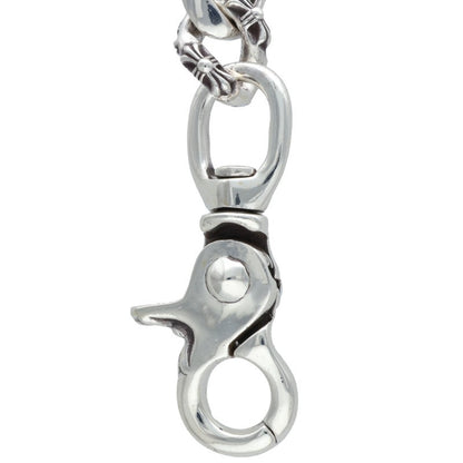 Chrome Hearts CLP CHN FANCY-L Silver Keychain Wallet
