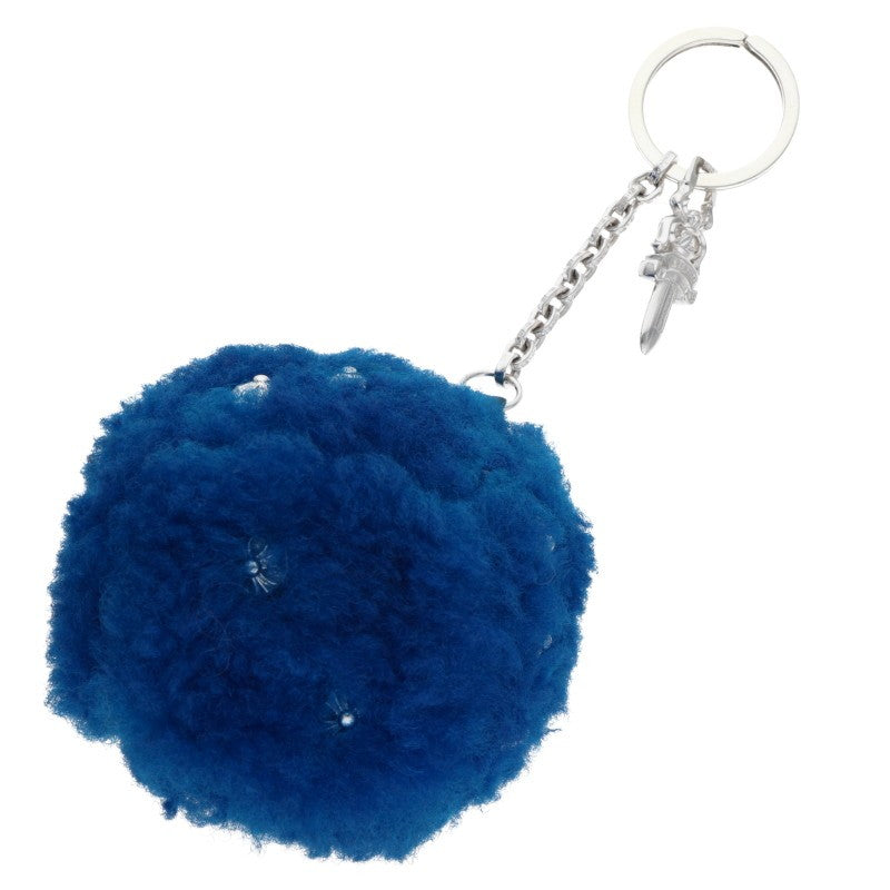 Chrome Hearts Fuzzy Dice Cross Ball Button Key Chain Wallet