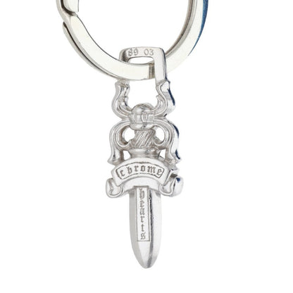 Chrome Hearts Fuzzy Dice Cross Ball Button Key Chain Wallet