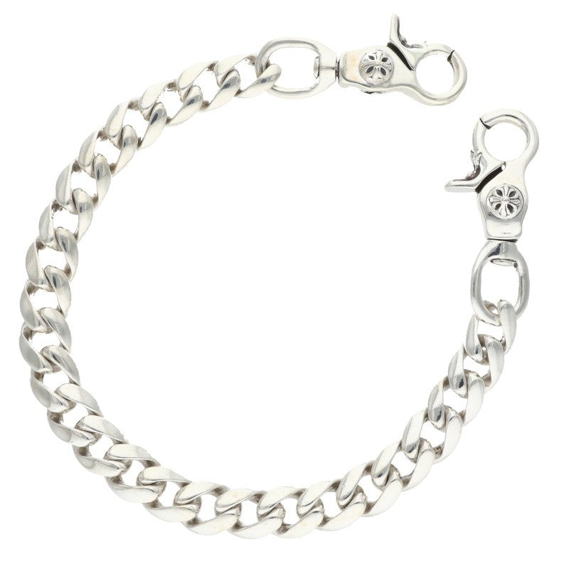 Chrome Hearts 2-Clip Short Classic Silver Wallet Chain