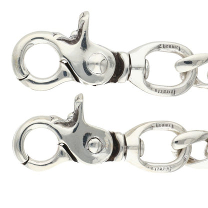 Chrome Hearts 2-Clip Short Classic Silver Wallet Chain