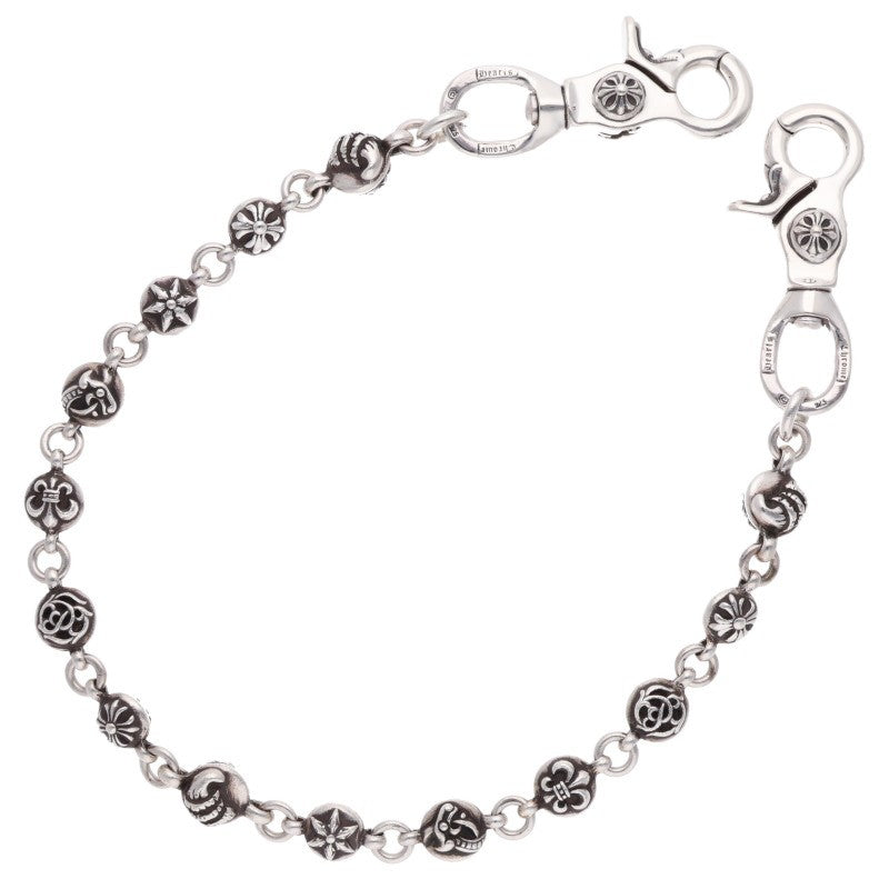 Chrome Hearts #2 Multiball 2-Clip Silver Wallet Chain
